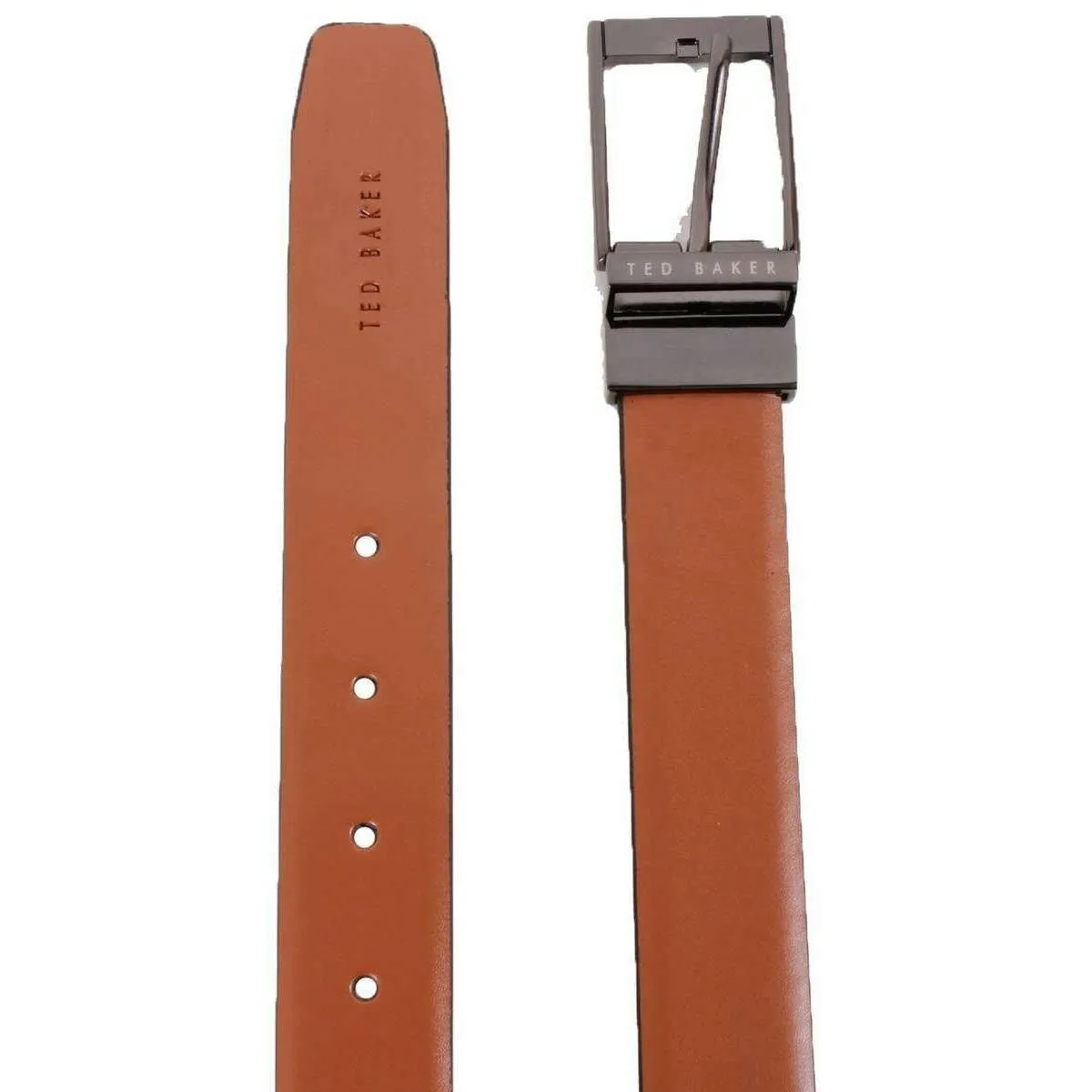 Ted Baker Crafts Reversible Belt - Chocolate Brown