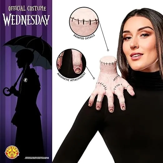 The Addams Family Wednesday Thing Costume Shoulder Sitter
