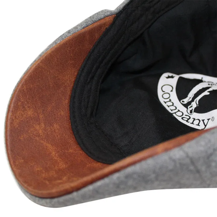 The Kenmore Boston Scally Cap - Allston Grey & Brown Brim