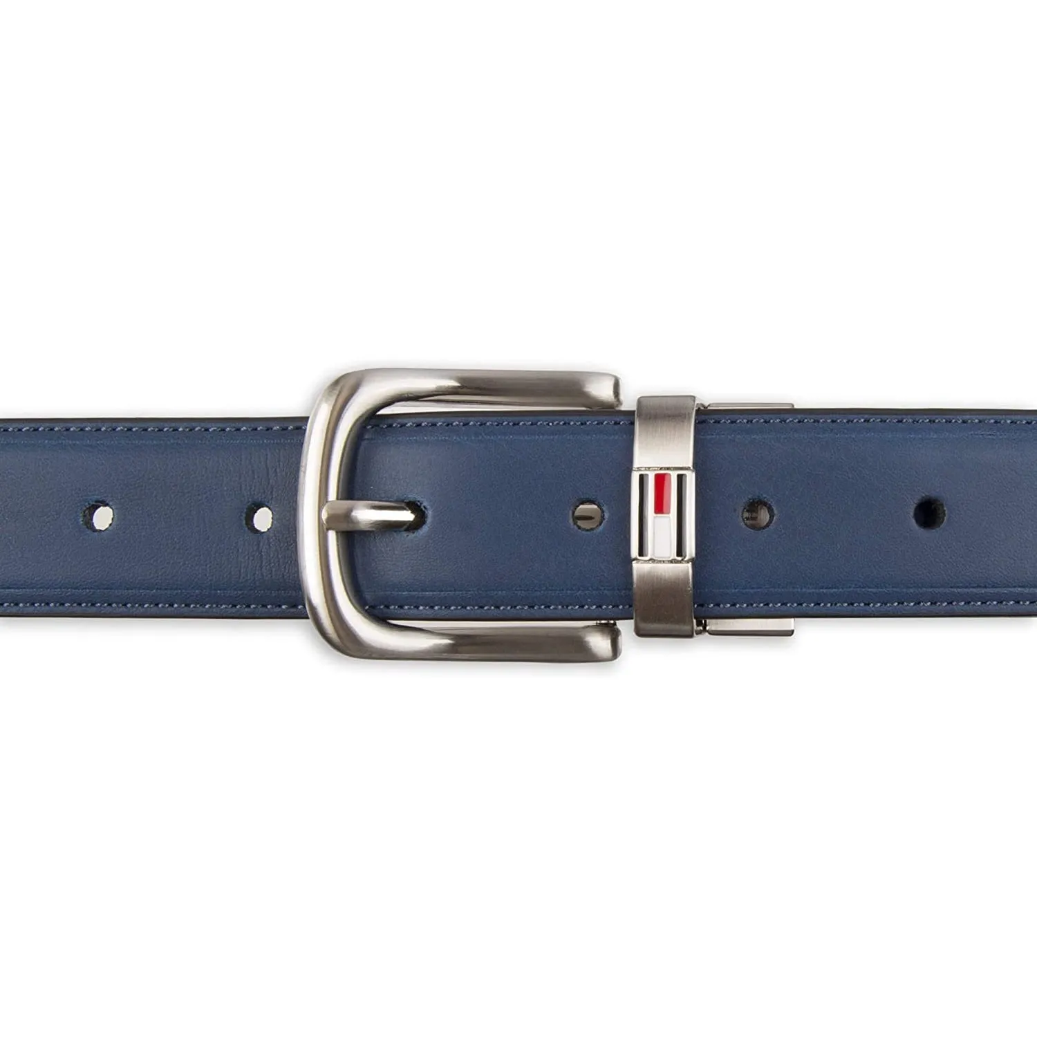 Tommy Hilfiger Men's Reversible Belt | Navy/White