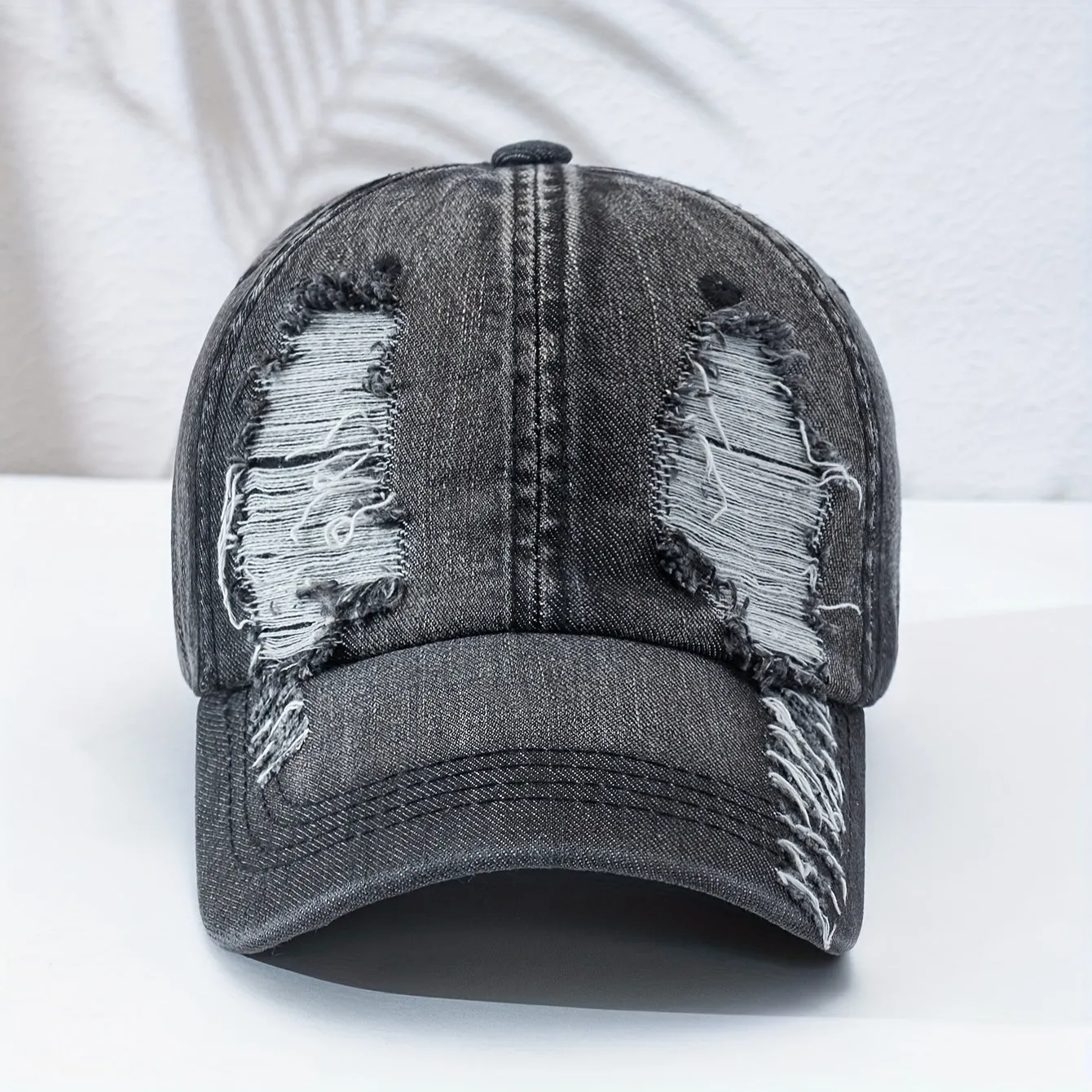 Unisex Sunshade Washed Denim Baseball Cap**