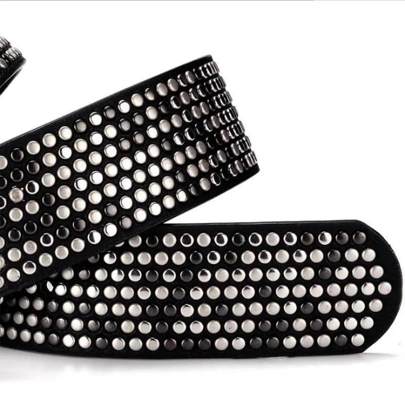 Vintage Street Punk Dot Rivet Belt