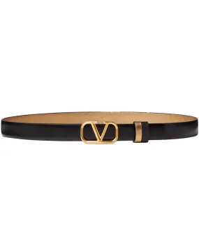 VLOGO Signature Reversible 20 Belt in Antique Brass and Nero