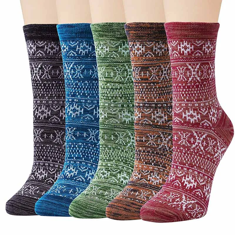 Womens Fun Socks Vintage Socks Print Socks Set Gift
