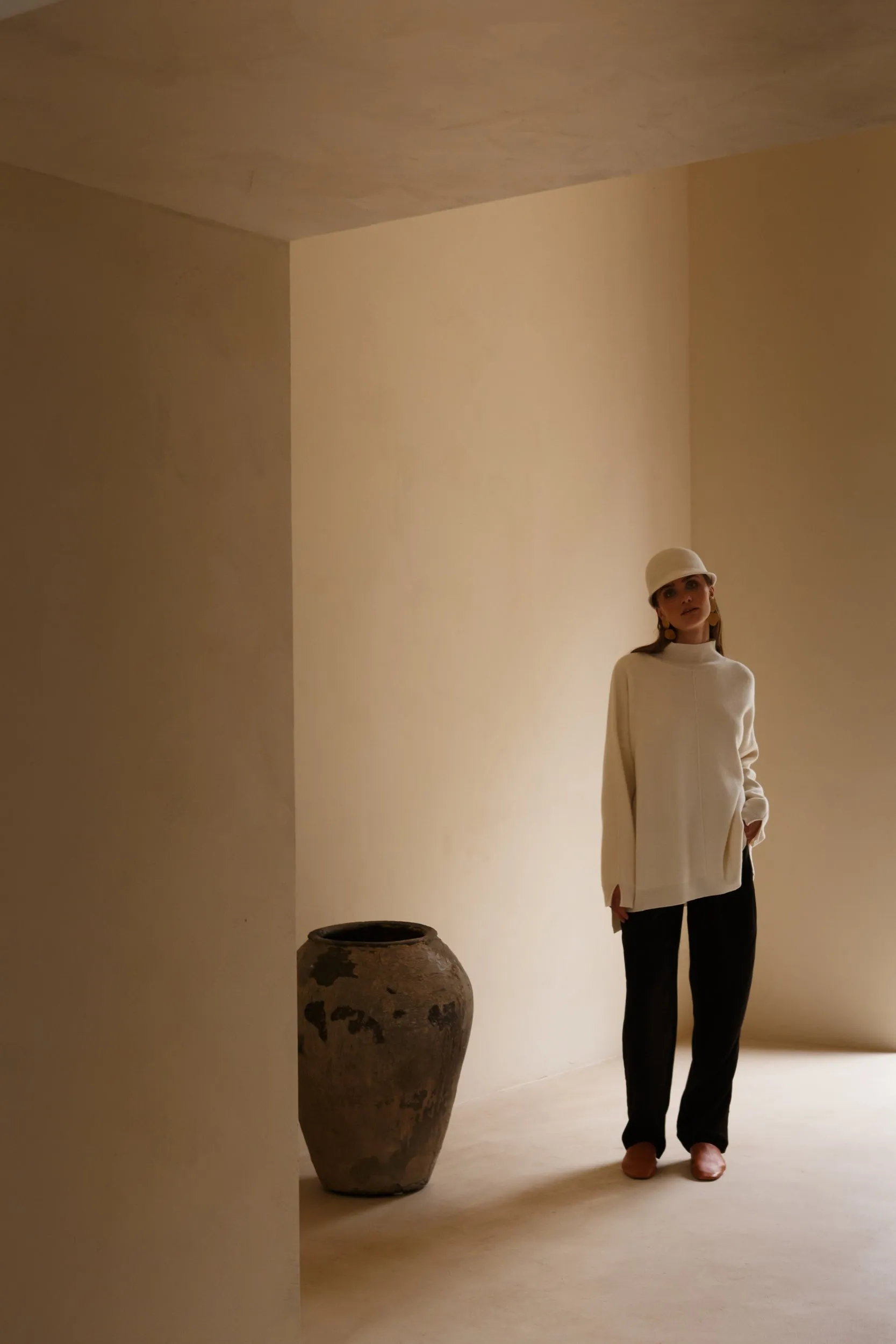 Wool Cap | ecru