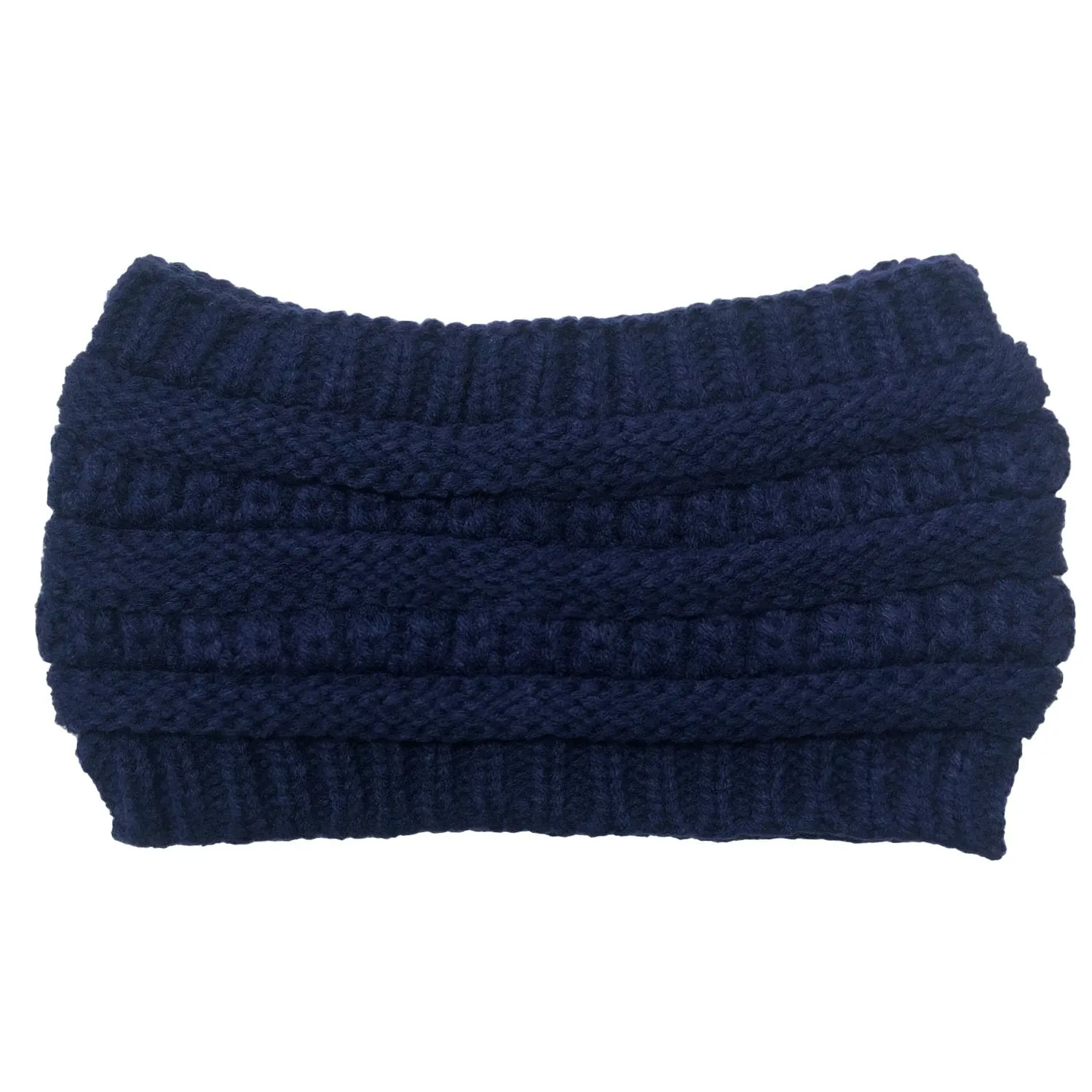 Wool Head Cap Hair Band Empty Top Horsetail Knitted Wool Twist Braided Cable Knitted