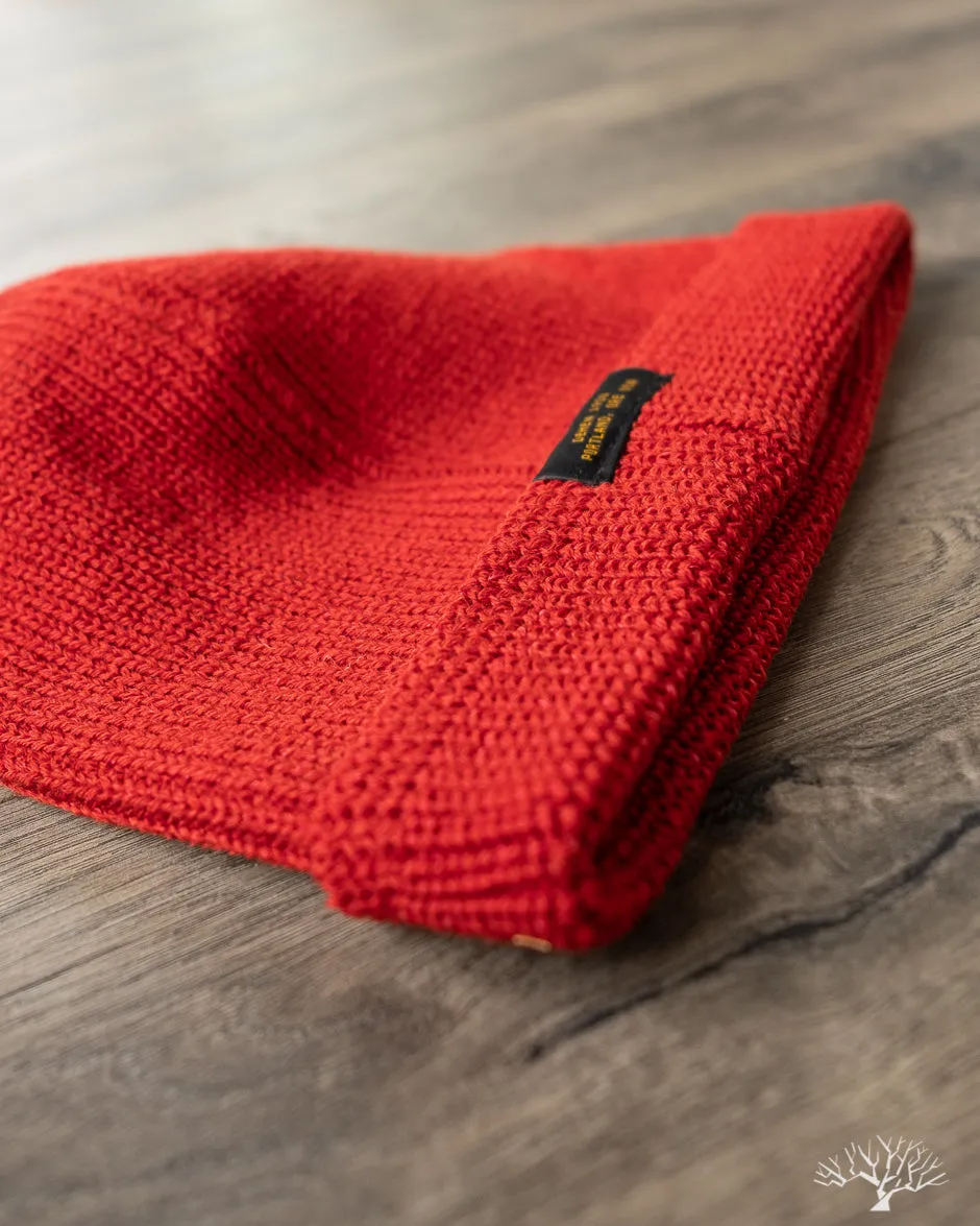 Wool Knit Watch Cap - Forster Red