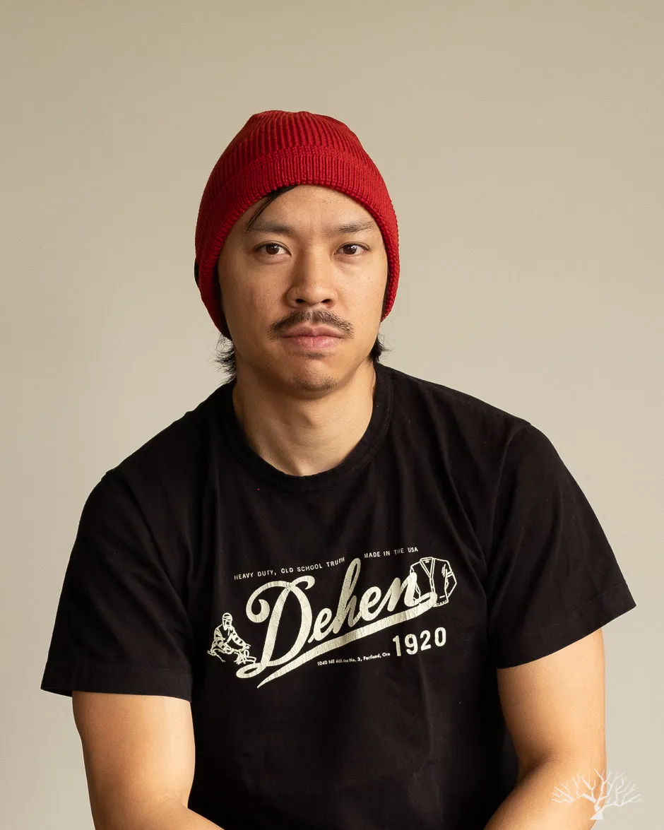Wool Knit Watch Cap - Forster Red