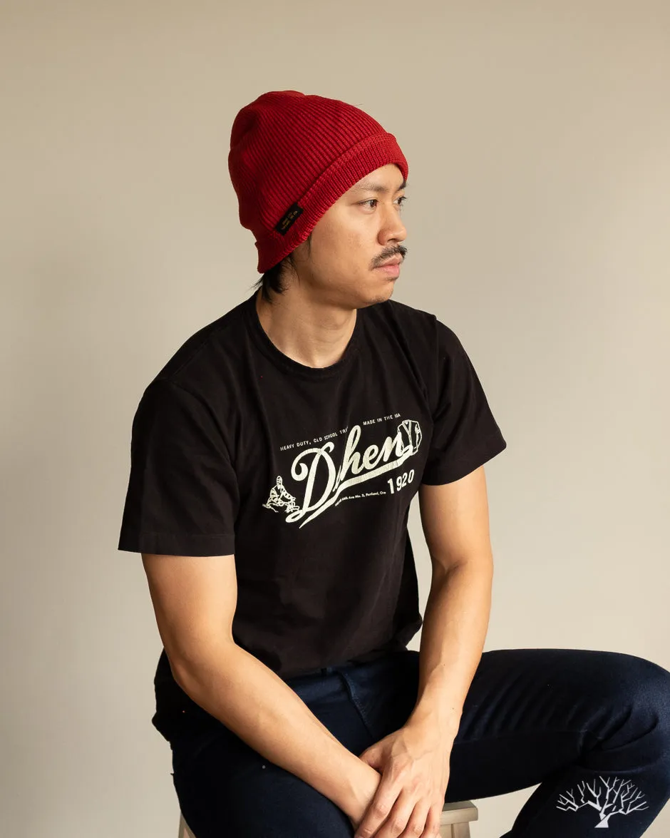 Wool Knit Watch Cap - Forster Red