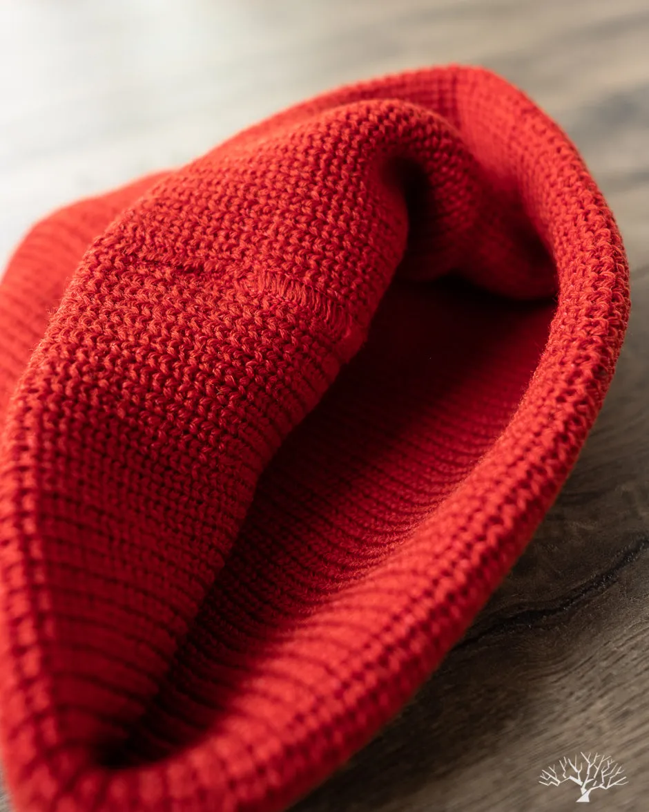 Wool Knit Watch Cap - Forster Red