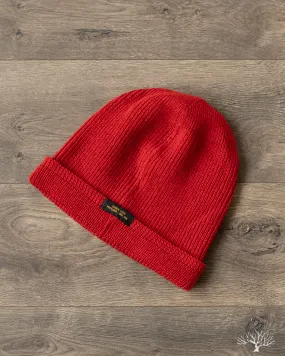 Wool Knit Watch Cap - Forster Red